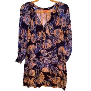 Lilly Pulitzer Twilight Blue Scale Up Dress Small